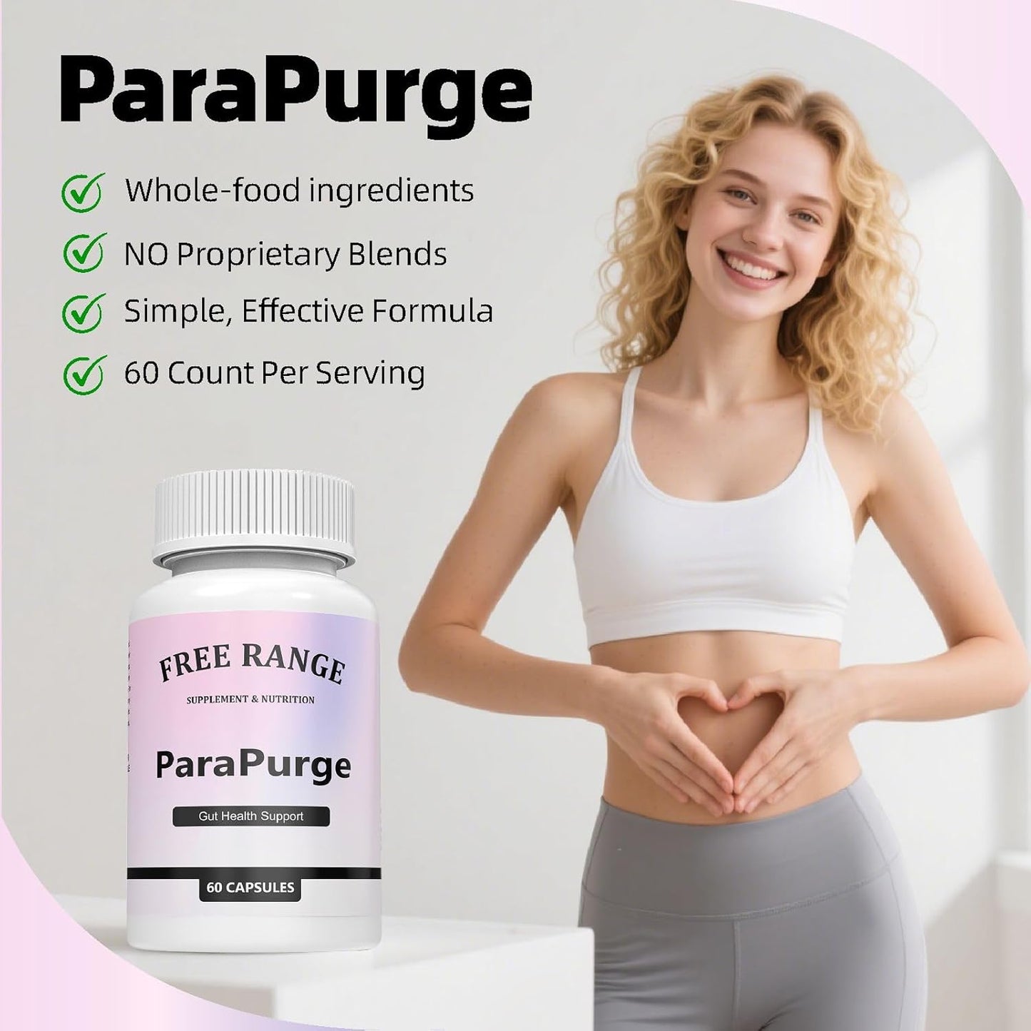 Gut Cleanse - Gut and Colon Support Supplement, Non-GMO Formula, 60 Capsules (1PCS)